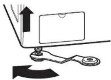 LG WM1873FDS - Leveling the washing machine - 2