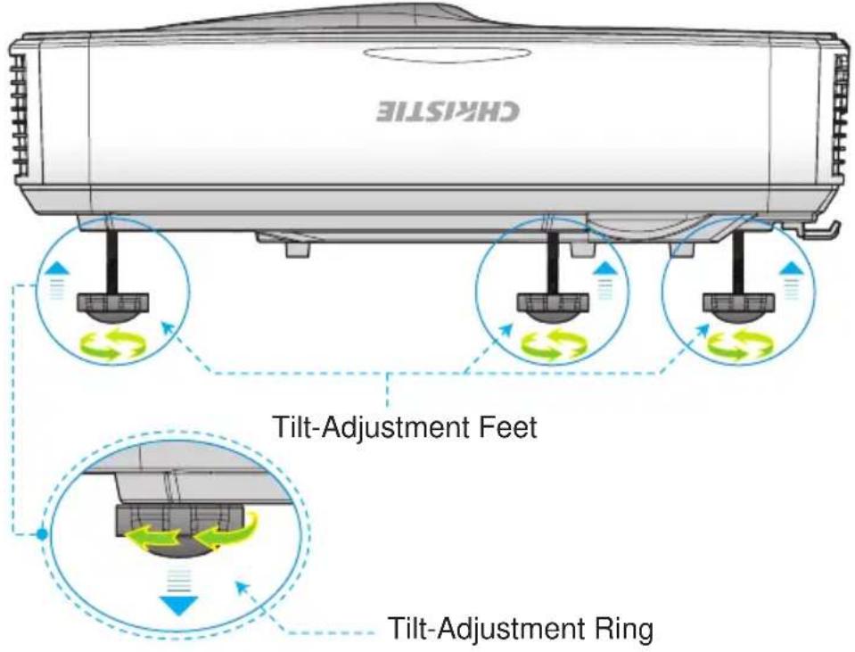 Christie Captiva DUW350S - Adjusting the Projected Image3.3 - 1