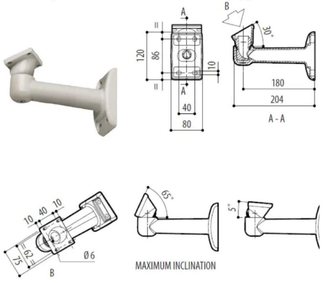 Pelco Sarix TI2650-1 - Wall Mount Configuration - 1