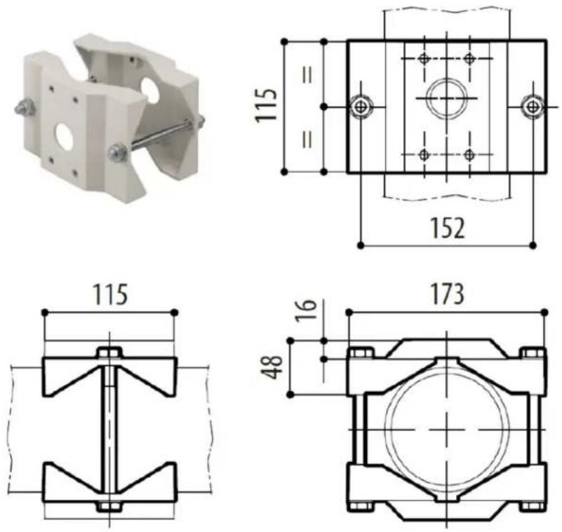 Pelco Sarix TI2650-1 - Pole Mount Configuration - 1