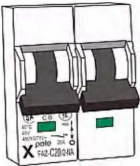 80°C 40V 450/271V pole FAZ-C20/G-NA