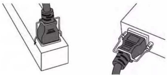 Raritan Dominion PX2-5198R - To install and use a cable retention clip on the inlet: - 2