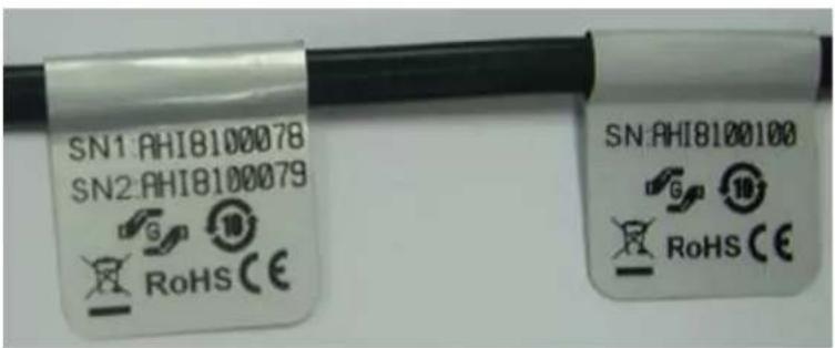 SN1: AHI8100078 SN2: AHI8100079 RoHS CE SN: AHI8100100 RoHS CE