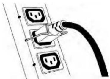 Raritan Dominion PX2-5198R - To install and use a cable retention clip on the outlet: - 2