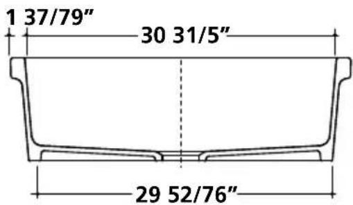 1 37/79" 30 31/5" 29 52/76"
