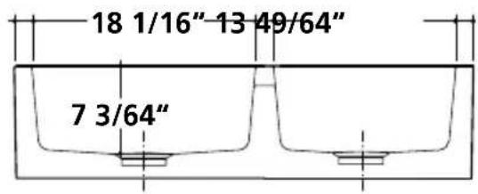 18 1/16" 13 49/64" 7 3/64"
