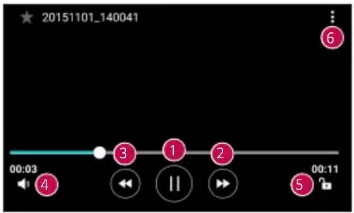 LG K120F - Opciones del video - 1