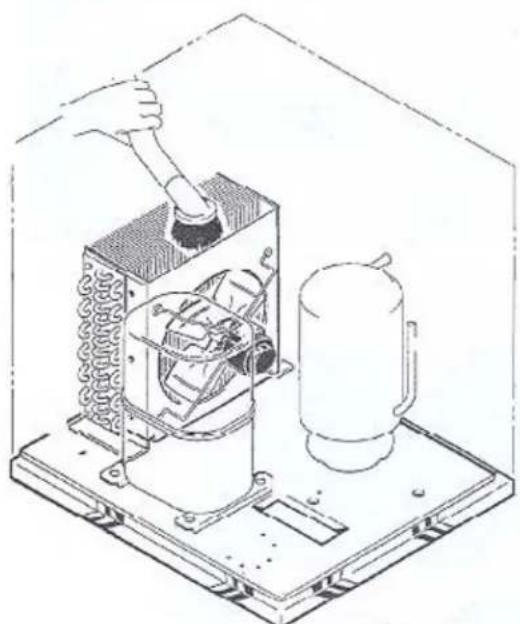 Ice-O-Matic MFI0800A - Clean the air cooled condenser: - 4