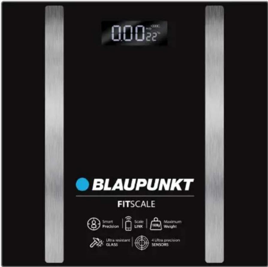 0.00 22 BLAUPUNKT FITSCALE Smart Precision | Scale | Maximum LINK Weight Ultra resistant | 4 Ultra precision GLASS SENSORS