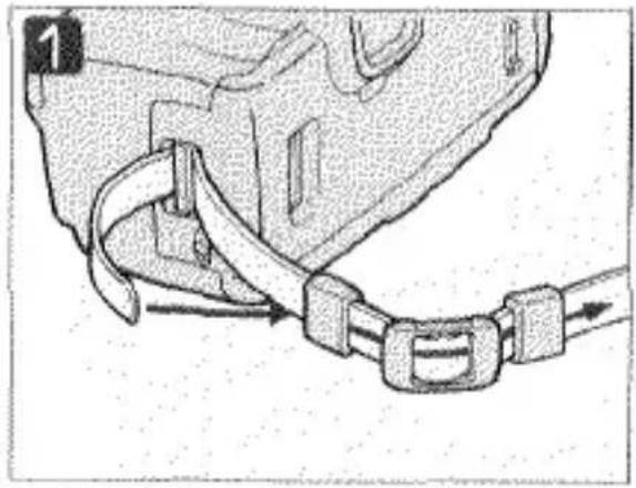 KONICA MINOLTA Freedom Zoom 105i - ATTACHING THE STRAP - 1
