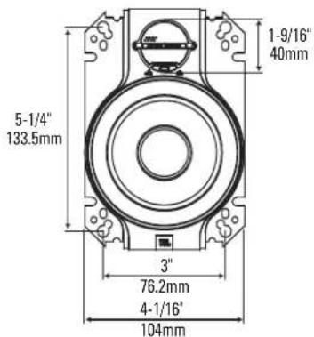 5-1/4" 133.5mm 3" 76.2mm 4-1/16" 104mm 1-9/16" 40mm