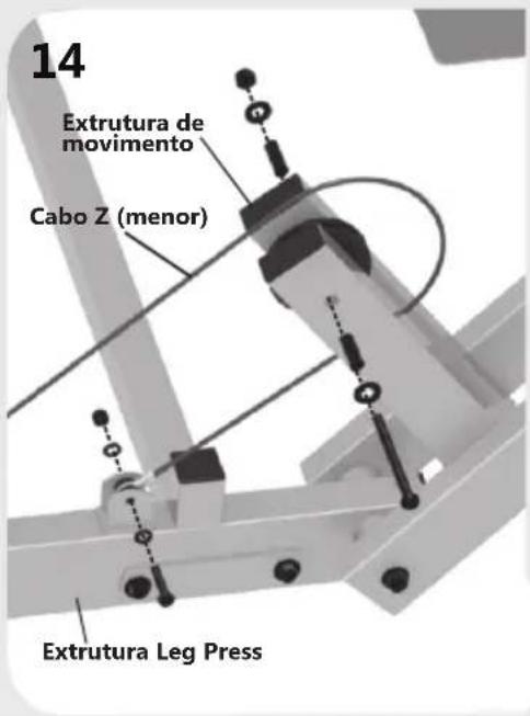 14 Extrutura de movimento Cabo Z (menor) Extrutura Leg Press