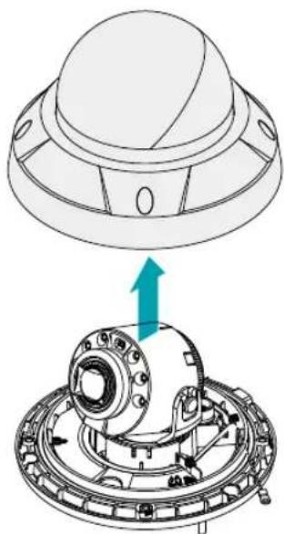 IDIS TC-D5531RX - Removing the Dome Cover - 4
