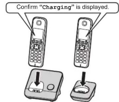 PANASONIC KX-TG6723E - Battery charging - 1