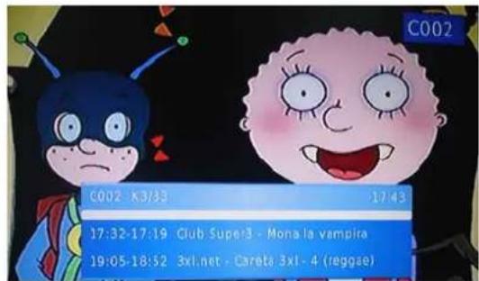 C002 - K3/33 17:43 17:32-17:19 Club Super3 - Mona la vampira 19:05-18:52 3x1.net - Careta 3x1 - 4 (reggae)