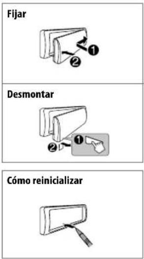 Fijar Desmontar Cómo reinicializar