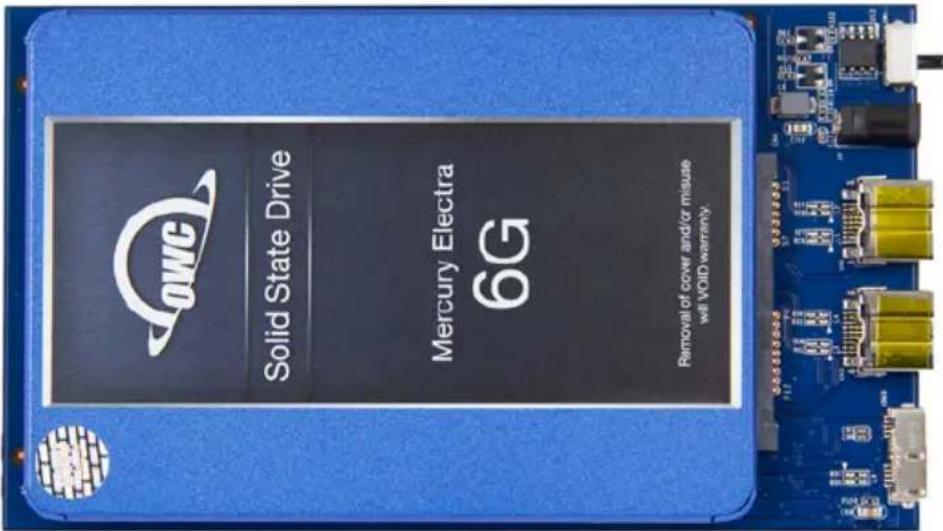 OWC Solid State Drive Mercury Electra 6G Removal of cover and/or misuse will VOID warranty.