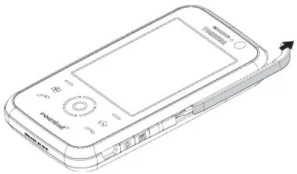 TOSHIBA G810 - Removing and reinserting the stylus - 1
