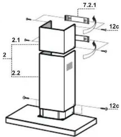 MEPAMSA Stilo Pro Tronic GP 120 - Chimenea inferior - 1