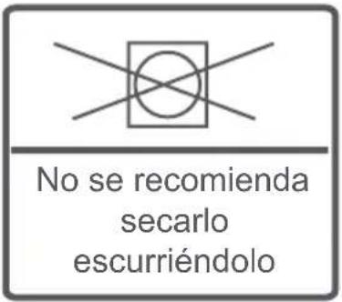 No se recomienda secarlo escurriéndolo