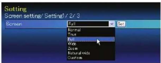 SANYO PLC-WXL46A - Screen setting - 1