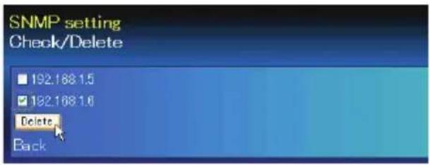 SANYO PLC-WXL46A - Verifique y borre la dirección de excepción - 1