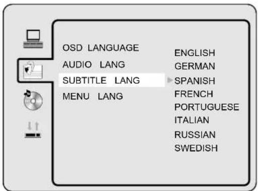 Sunstech TLXR2265 - SUBTITLE LANG - 1