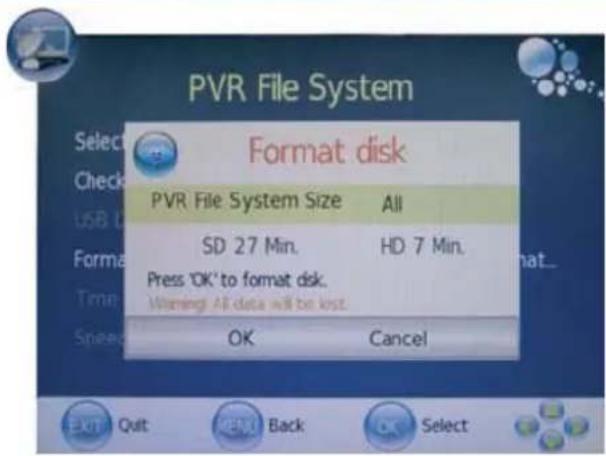 AIRIS MW197H - Comprobar el Sistema de Archivos PVR - 1