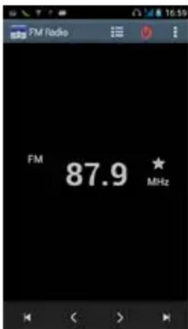 Infiniton W08 - listen to FM radio - 1