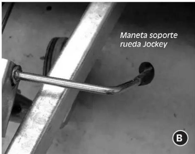 Maneta soporte rueda Jockey B