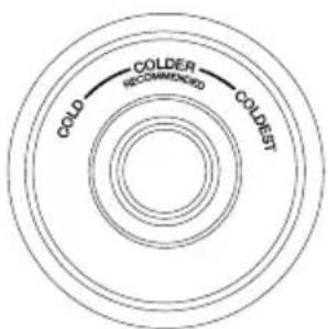 Infiniton FG-1766 NFT - Ajuste de temperatura do compartimento congelador - 1