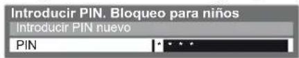 PANASONIC Viera TX-L32EM5E - Ingrese el número PIN (4 dígitos) - 1