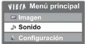 VIERA Menú principal Imagen Sonido Configuración