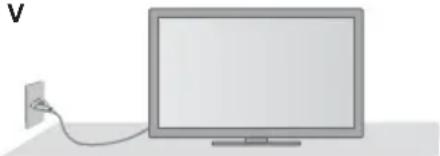PANASONIC Viera TX-L32EM5E - Manejo de la clavija y el cable de alimentación - 2