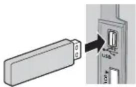 PANASONIC Viera TX-L32EM5E - ■ Inserción y extracción de la Memoria Flash USB - 1