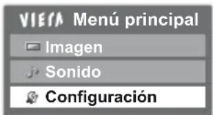 VIERA Menú principal Imagen Sonido Configuración