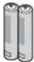 PANASONIC Viera TX-L32EM5E - Pilas para el mando a distancia (2) - 1
