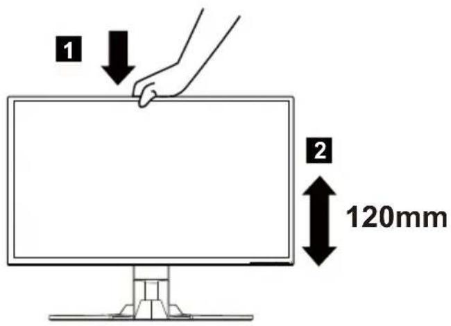 ACER XB321HK - • Ajuste de altura - 1