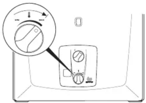 SAUNIER DUVAL Opaliatherm TF 14 E - Ajuste de la temperatura del agua - 1