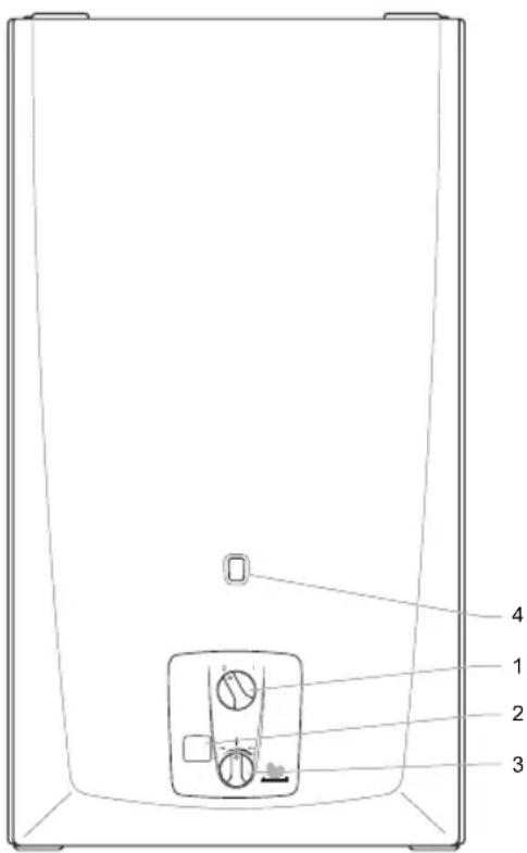 SAUNIER DUVAL Opaliatherm TF 14 E - Vista general de los elementos de mando - 1