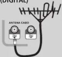 Philco PH46E53SG - CONEXÃO DA ANTENA VHF/UHF (DIGITAL) - 1