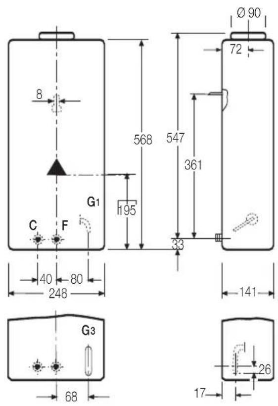 Otsein-Hoover COH 10XB - CALENTADORES ATMOSFÉRICOS MODELO de 5 l/min - 1