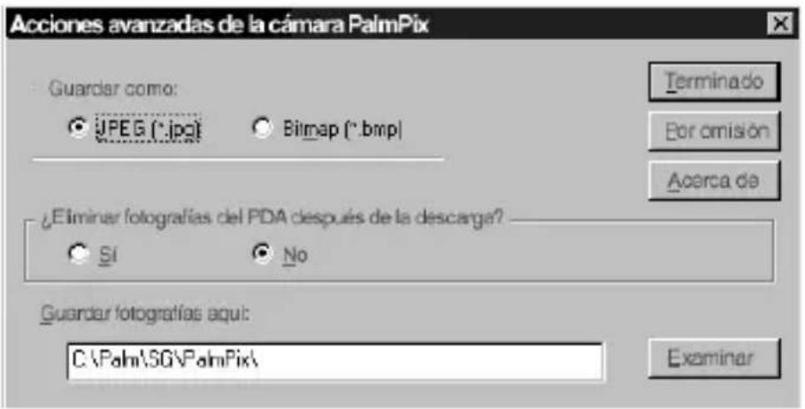 KODAK PalmPix Palm M100 - Para cambiar la configuración en un PC: - 1