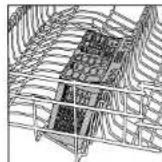 BRU EJ 802 E - Three-way split cutlery basket (if provided) - 4