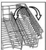 BRU EJ 802 E - Three-way split cutlery basket (if provided) - 16