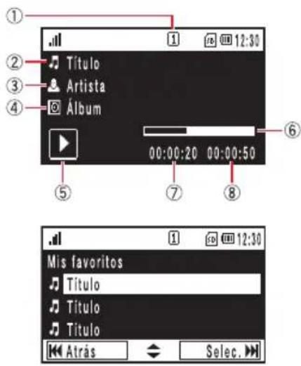 TOSHIBA TS803 - Reproducción de música con el Music Player - 1