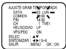 JVC HR-XV1EU - Confirmación / Cancelación de la grabación por temporizador - 2