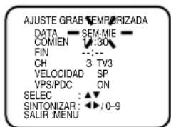 JVC HR-XV1EU - Semanalmente (ejemplo: SEM-MA: cada jueves) o diario (ejemplo: LU-SA: lunes a sábado) Grabación con temporizador - 2