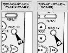 *SV-645X/SV-643X/ SV-641X/SV-640X) *SV-641X/SV-245X/ SV-241X) REPEAT DISPLAY STPK 2 REPEAT DISPLAY F0.02 2