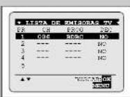 SAMSUNG SV-241X - Modificación de la tabla de emisoras predefinidas - 4
